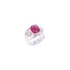 Image 2 : Opulent Burmese Ruby & Diamond Platinum Ring