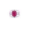 Image 7 : Opulent Burmese Ruby & Diamond Platinum Ring
