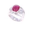 Image 8 : Opulent Burmese Ruby & Diamond Platinum Ring