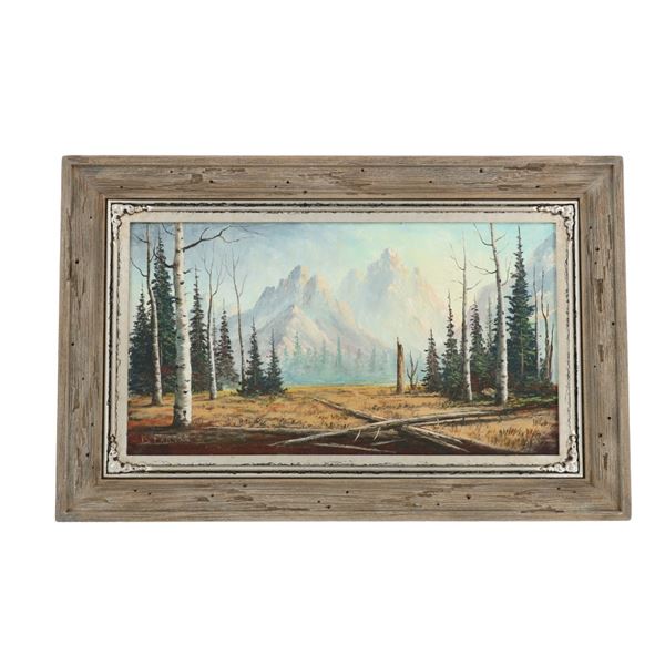 Original Montana Burton Farrar Oil "Tetons"