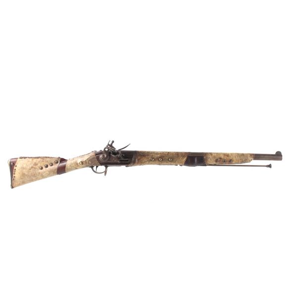 18th C. Brown Bess Flintlock Rawhide Wrapped Rifle