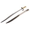 Image 1 : M1866 French Yataghan Sword Bayonet & Scabbard