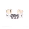 Image 1 : Navajo C. Tsosie Embossed Sterling Silver Bracelet