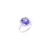 Image 1 : AAA Tanzanite 4.61 cts. 18K Diamond Ring
