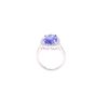 Image 4 : AAA Tanzanite 4.61 cts. 18K Diamond Ring