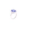 Image 5 : AAA Tanzanite 4.61 cts. 18K Diamond Ring