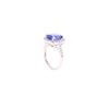 Image 7 : AAA Tanzanite 4.61 cts. 18K Diamond Ring