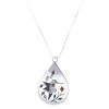 Image 3 : Navajo Sterling Silver Mosaic Hummingbird Necklace