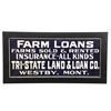 Image 1 : Original Westby Montana Farm Loan Sign Early 1900