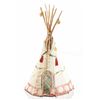 Image 1 : Blackfoot Tipi Polychrome Painted Model