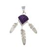 Image 11 : Navajo Ray Tracey Sugilite Earring & Necklace Set