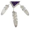Image 13 : Navajo Ray Tracey Sugilite Earring & Necklace Set