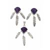 Image 1 : Navajo Ray Tracey Sugilite Earring & Necklace Set