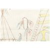 Image 12 : Ca. 1890-1940 Northern Sioux Ledger Drawings (2)