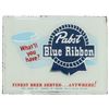 Image 2 : Pabst Blue Ribbon Reverse Painted Glass Ad c. 1950