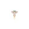 Image 8 : Elegant Emerald & Diamond 14k Yellow Gold Ring