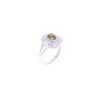 Image 8 : GIA  Color Change Alexandrite 18K Diamond Ring