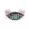 Image 1 : Navajo Daniel Mike Sterling & Multi-Stone Bracelet