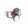 Image 1 : Navajo Sterling & Multi-Stone Bracelet