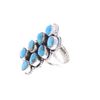 Image 8 : Navajo R. Sam Sterling Silver Turquoise Ring