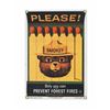 Image 1 : Smokey Bear U.S. Forest Service Porcelain Sign