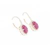 Image 4 : 5.31ct Ruby Diamond & 14k Yellow Gold Earrings