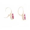 Image 6 : 5.31ct Ruby Diamond & 14k Yellow Gold Earrings