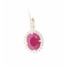 Image 9 : 5.31ct Ruby Diamond & 14k Yellow Gold Earrings