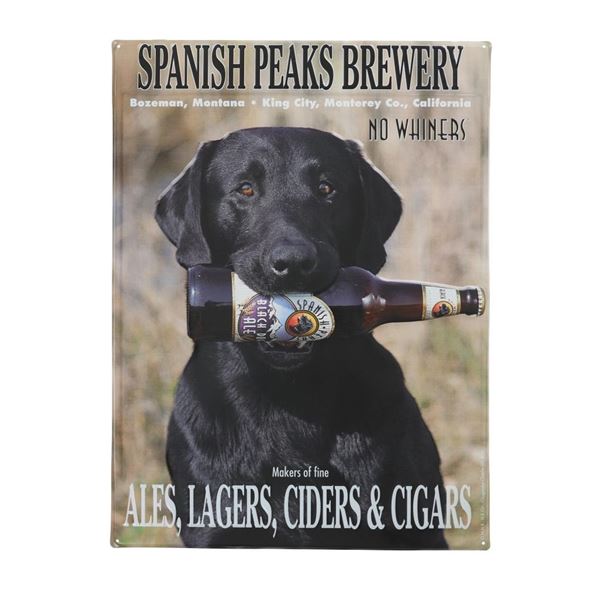1990-2000 Spanish Peaks Brewery Sign Bozeman, MT