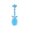 Image 5 : 18.04ct Turquoise & Diamond 14k Gold Earrings