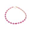 Image 2 : Beautiful Delicate Natural Ruby & Diamond Bracelet