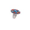 Image 7 : Signed Navajo Sterling & Multi-Stone Ring