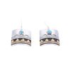 Image 2 : Navajo T & R Singer Sterling Silver Gold Earrings