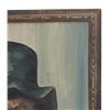 Image 4 : Oil on Board Painting Peruvian Woman with Top Hat
