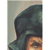 Image 9 : Oil on Board Painting Peruvian Woman with Top Hat