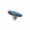 Image 3 : 1970's Navajo Morenci Turquoise Rope Sterling Ring