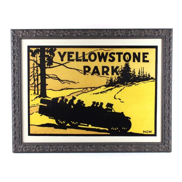 Yellowstone Park Touring Bus Advertising Print