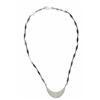 Image 2 : Marked Sterling Half Moon Style Necklace