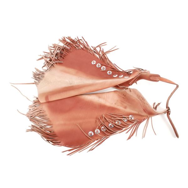 Western Cowboy Fringed Leather Chinks