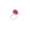Image 1 : RARE Unheated Natural Ruby 3.75 cts. 14K Ring