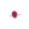 Image 7 : RARE Unheated Natural Ruby 3.75 cts. 14K Ring