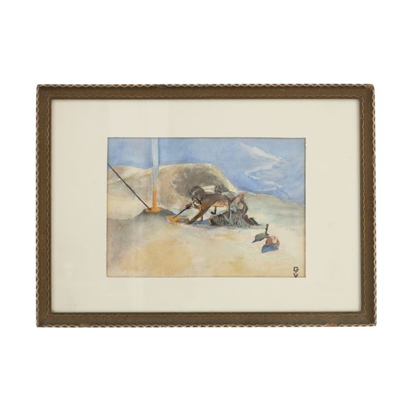 "The Forge" (After John Hassall) Signed GV 1920-30