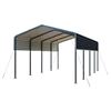 Image 1 : TMG-MSC1220 METAL GARAGE CARPORT SHED 12' X 20'
