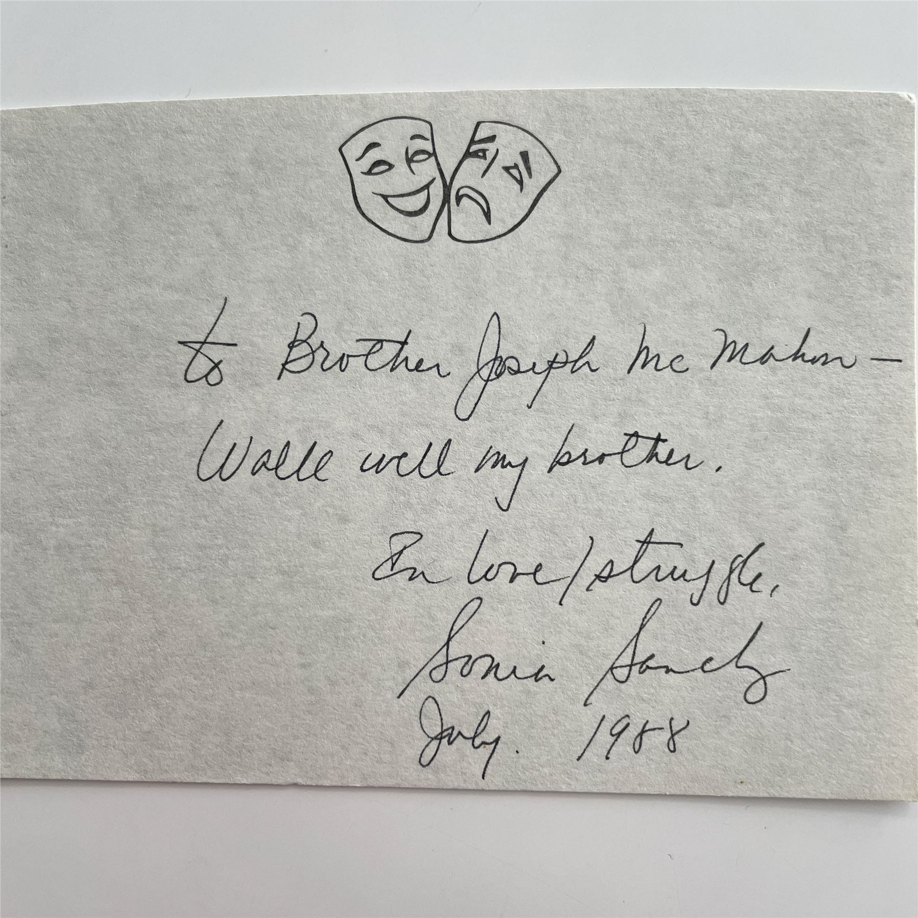 signed note