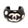 Image 1 : Chanel Black CC Polkadot Cuff Bracelet