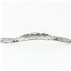 Image 6 : Antique Art Deco 14k White Gold 0.11 ctw Round Diamond Milgrain Filigree Bracele