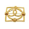 Image 1 : Chanel Gold CC Square Brooch