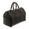 Image 2 : Louis Vuitton Castilian Black Leather Speedy 30 Boston Bag