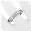 Image 3 : Men's Solid .950 Platinum 5mm Classic Dual Milgrain Polished Band Ring Size 11