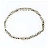 Image 7 : Antique Art Deco Esemco 14k White Gold Diamond Milgrain Filigree Buckle Bracelet